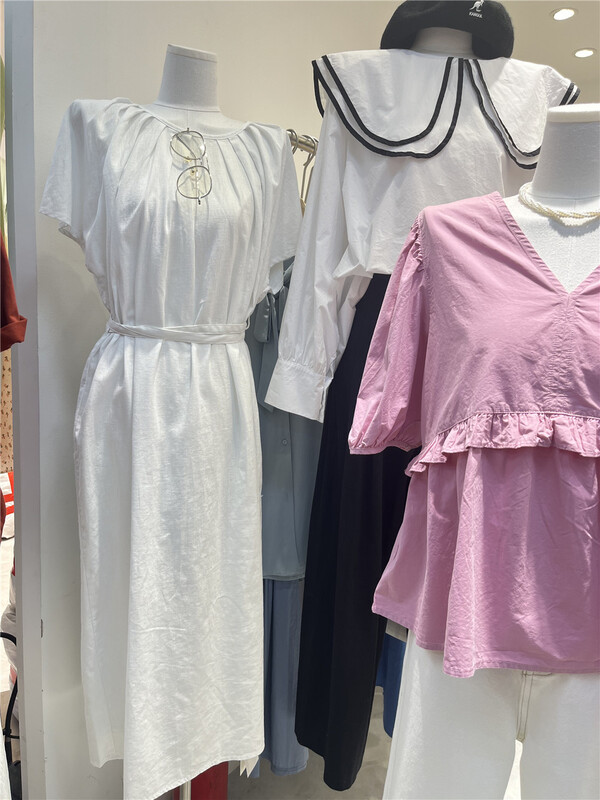 New year in early spring! [sanbara] simple style Lady Elegant Dress (with belt) y9195# LSW