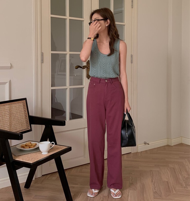 [feeding] Korean versatile loose casual jeans ys1-5852# cqw