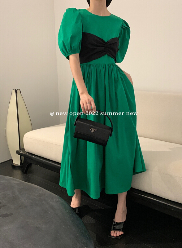 [new open] fashion round neck Pullover bandage dress fl22825\zxl