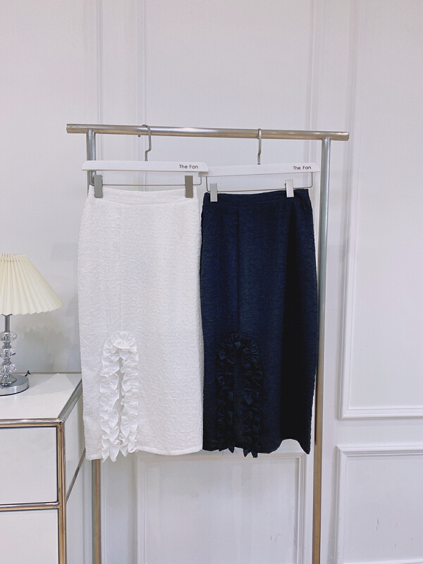 New year in early spring! [the fan] asymmetric texture and versatile skirt 10002# zxx