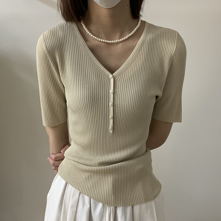 [on line] thin thread, versatile ice silk blouse 99080# lwy