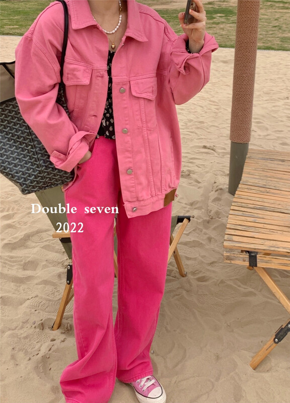 New year in early spring! File mouth explosion! [double seven] Korean versatile straight jeans ys1-8338# zxx