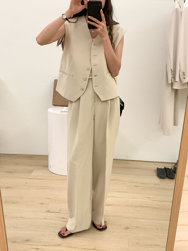 goods in stock! [Tn] commuter Korean women's retro and versatile trousers (only trousers) n6140-1# cqw