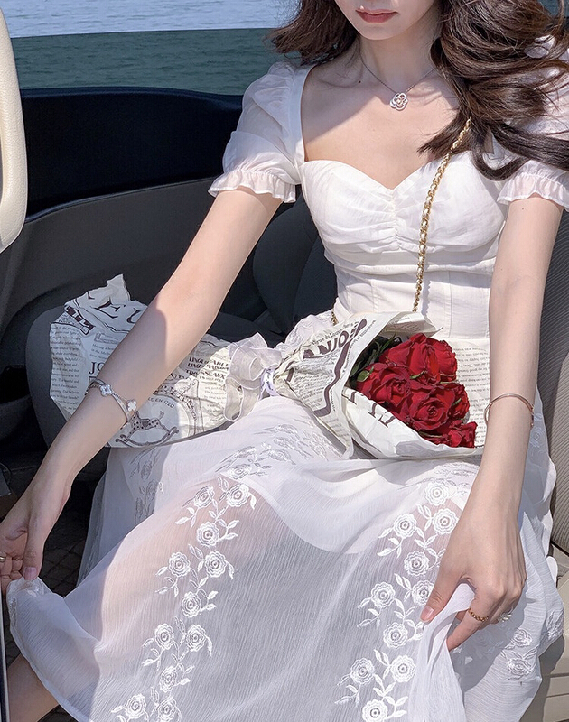 [w design] French retro elegant slim dress 15481# WPL