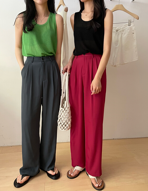 [bloom place] Korean loose and versatile trousers k626235# CLS