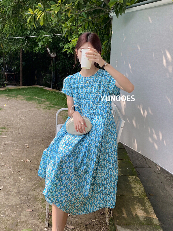 [yunooes] floral style versatile dress 8097# XYJ