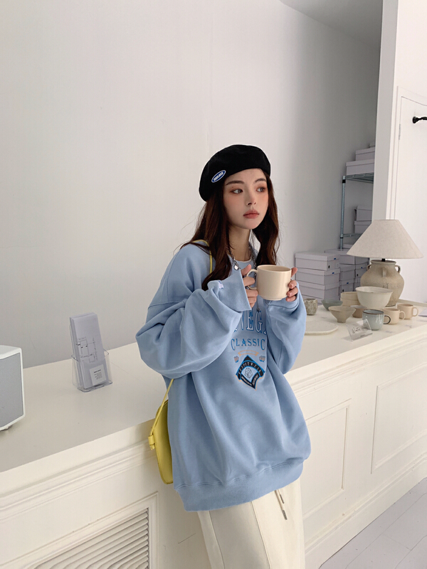 New year in early spring! [run. 7] Korean round neck casual versatile sweater 21050# XYJ