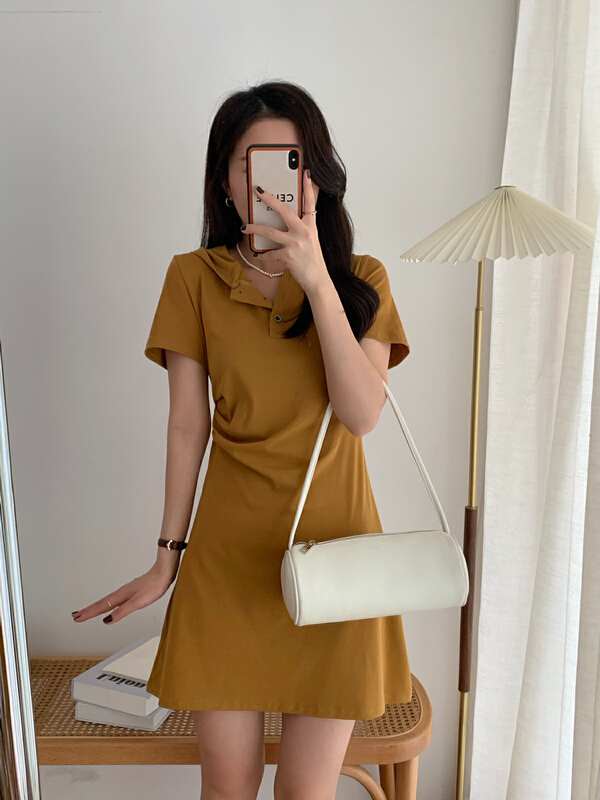 New year in early spring! [victory. 2] hooded slim dress b103# WPL