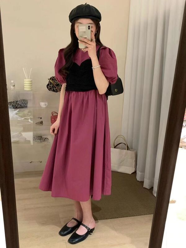 New in early summer! [RS] stitching fake two piece fashion dress rs1560# XYY