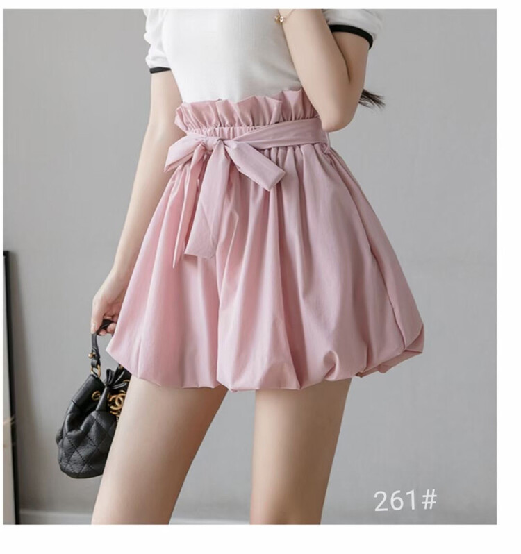 [Shangpin Wanqian] sweet high waist flower bud casual shorts 261# hjy