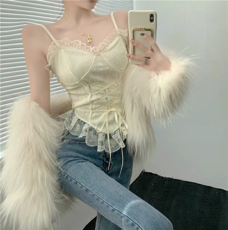 [Huaxi] sexy and chic small suspender vest (with tie rope) 8708# PCZ