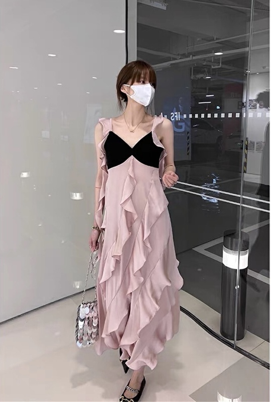 [Linna] French style Ruffle Dress 124618# zxx