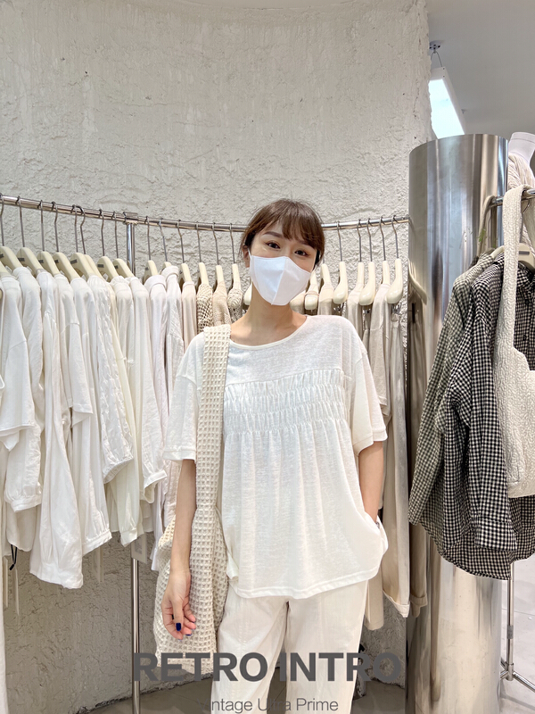 New in early summer! [Rin] casual simple loose short sleeve T-shirt r21079# cqw