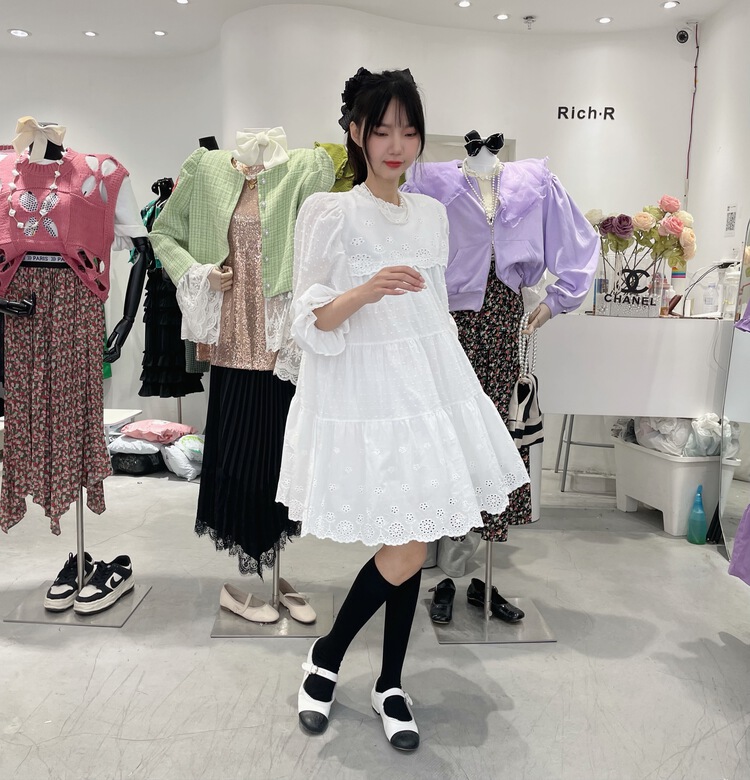 New year in early spring! [rich rich] Korean sweet little fresh dress 2516# zyh