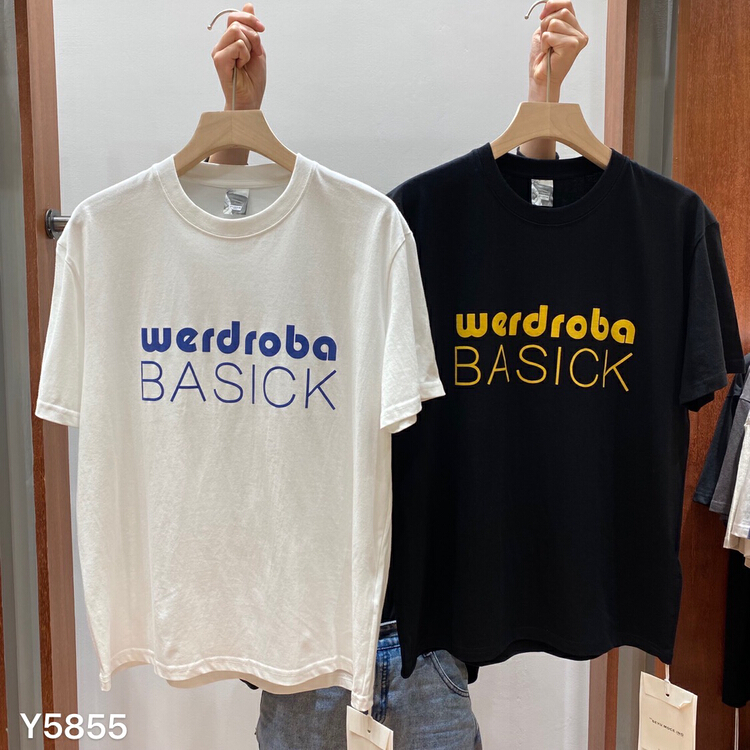[ing] simple loose letter printed short sleeve T-shirt 5855# ZZL