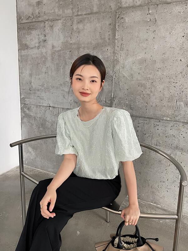 [DS] temperament Beaded exquisite blouse 38843# XYJ