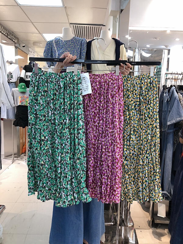 New in early summer! [mm. C] temperament lady floral medium length skirt 22388# lwy