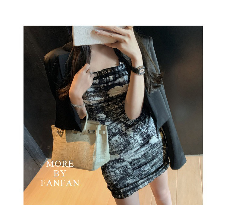 [x · h studio] waist down slim suspender dress 524# ozq