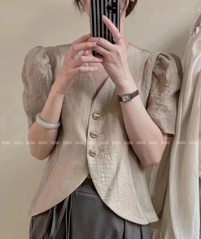 goods in stock! Early spring! [Ze] V-neck fashion Korean short coat 8222# ll