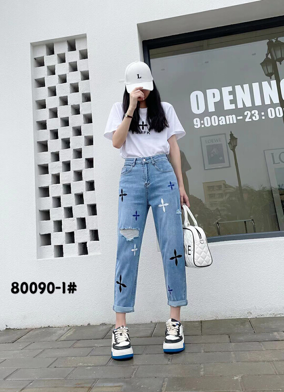 [Mina] straight and versatile loose jeans 80090# LSW