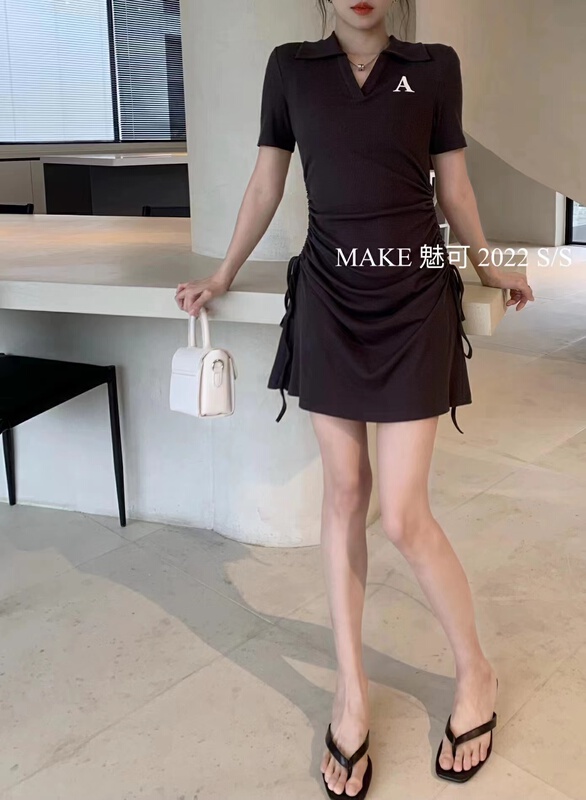 New in early summer! [make Meike] niche design a letter dress 8794# XJ
