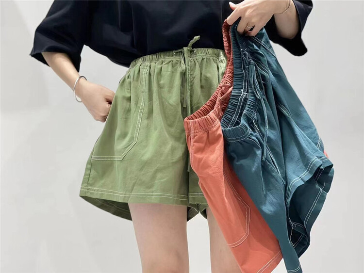[original by hnhl] high waist drawstring comfortable casual shorts 18970x# L
