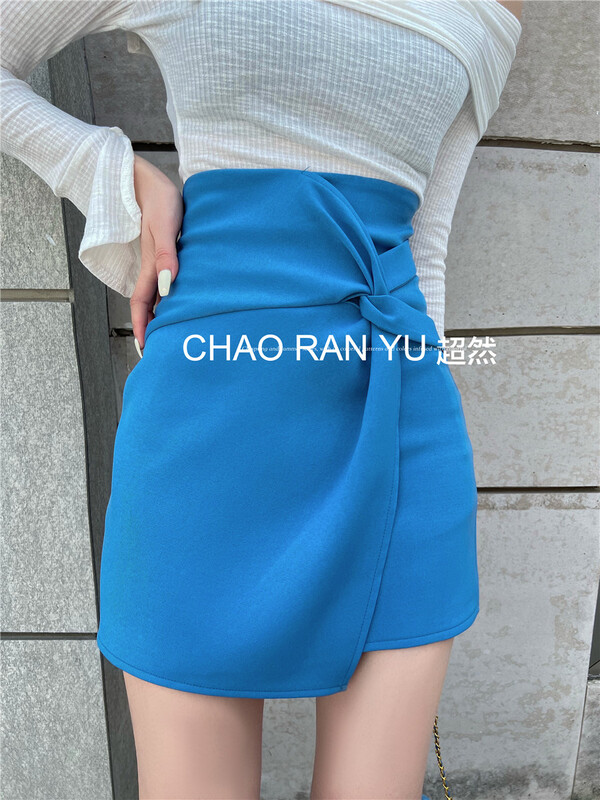 [Cr] temperament design, clean color skirt 6085# PCZ