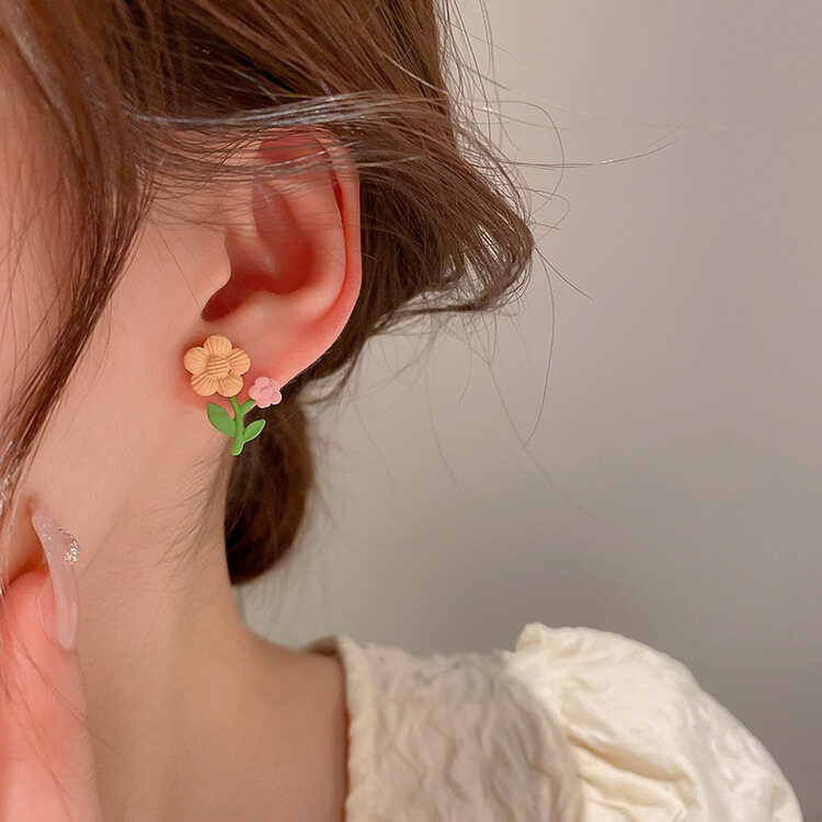[inside] fashion niche design fresh Earrings r8506# zxl