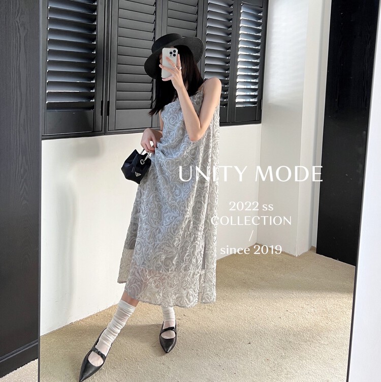 New in early summer! [unit] hot girl sexy suspender flocking pattern dress 8990# cqw