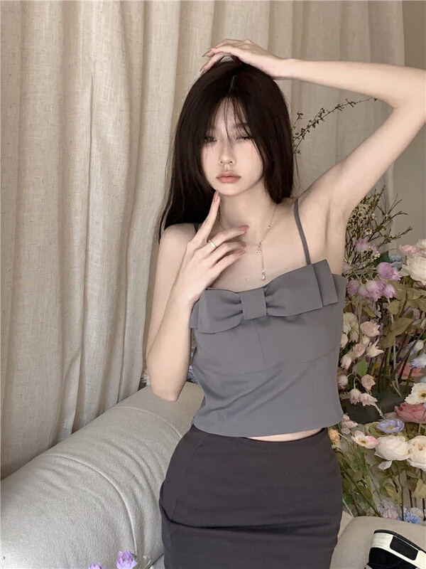 [Doudou family] French bow sleeveless vest / sling 88288-1# CLS