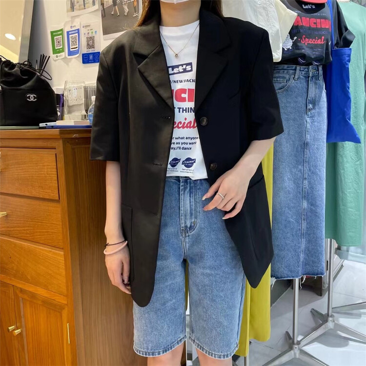 New in early summer! 【 cool women 】 Korean versatile casual 5-point denim shorts wnk019# CLS