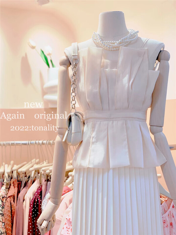 New in early summer! [again] sexy waist strap chiffon vest / strap 051# PCZ