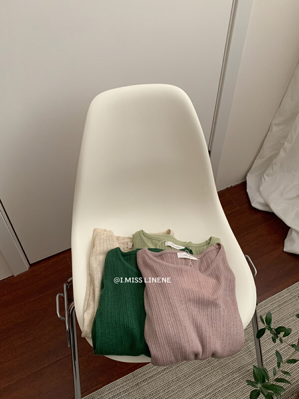 New year in early spring! [Imiss] crew neck versatile solid color fashion T-shirt cx057# LSW