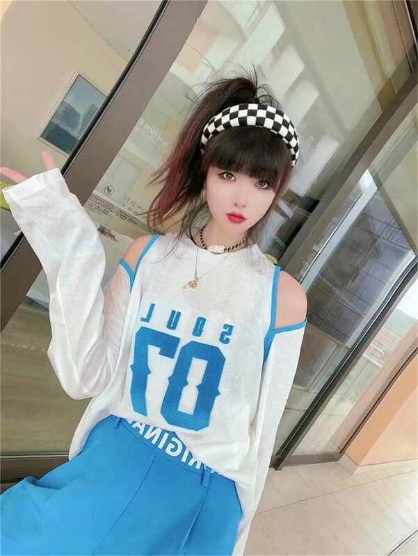 New in early summer! [Mi Luo] Korean fashion letter printed vest / sling 66007\zyh