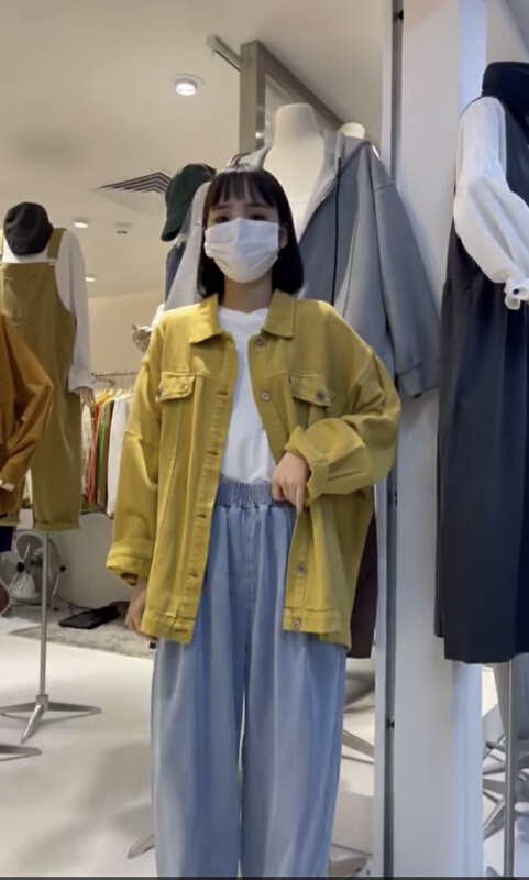 New year in early spring! [Mujia] Versatile Single breasted denim coat sy532# XYY