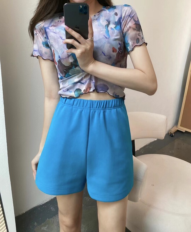 [modern 197] vintage fashion printed floral blouse 81195# zyh