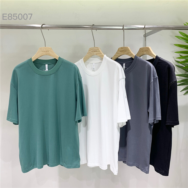 New year in early spring! [Yeji] basic versatile solid color Casual Short Sleeve T-shirt e85007# ZZL