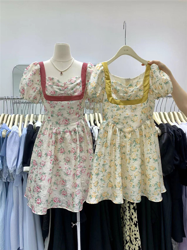 [u.me] Korean small women's waist closing dress 63628# hjy