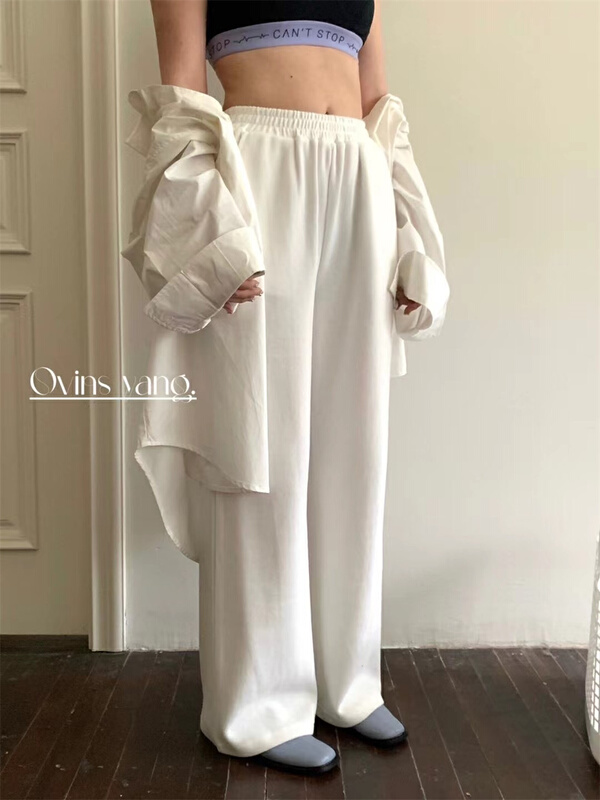goods in stock! New year in early spring! [ovinsyang] Korean loose and versatile casual pants 8689# WTT