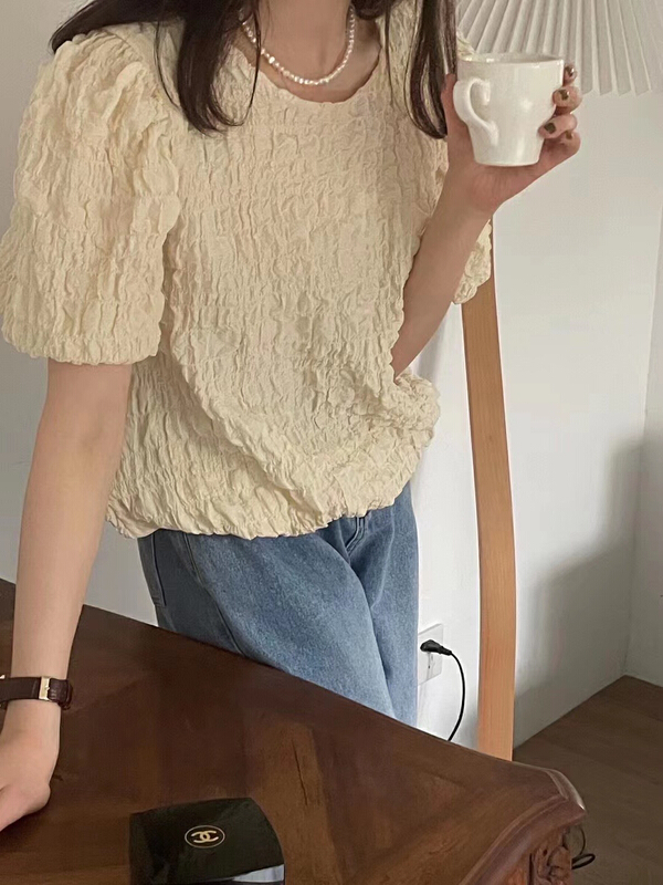 goods in stock! [tototellme] simple and versatile solid color shirt 20331# HBx