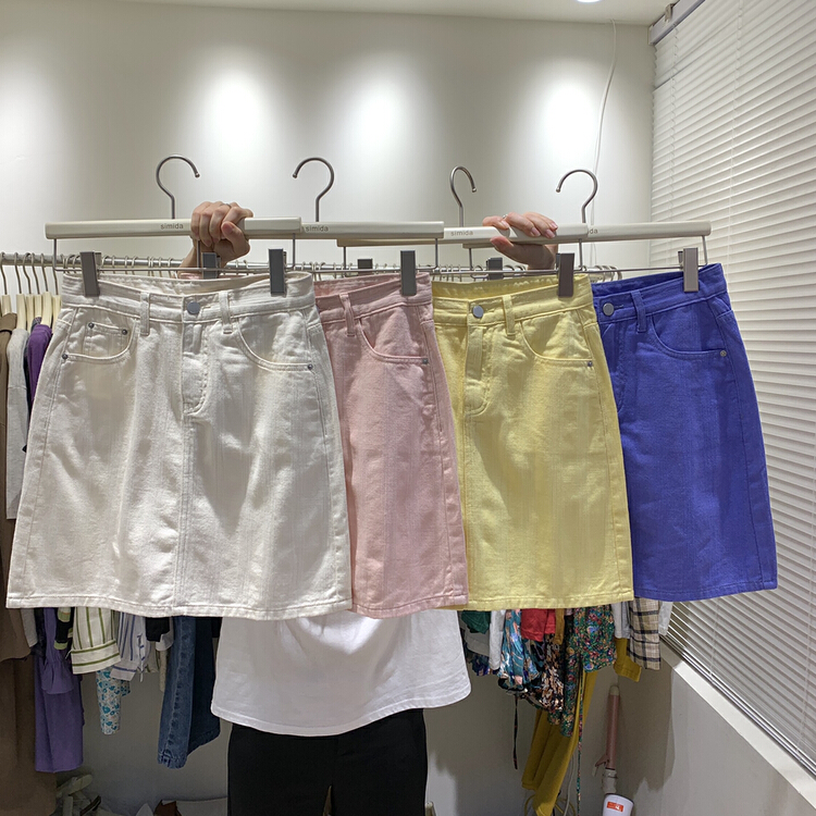 New in early summer! [Simida / doroe] Korean versatile A-line skirt 10028# zxl