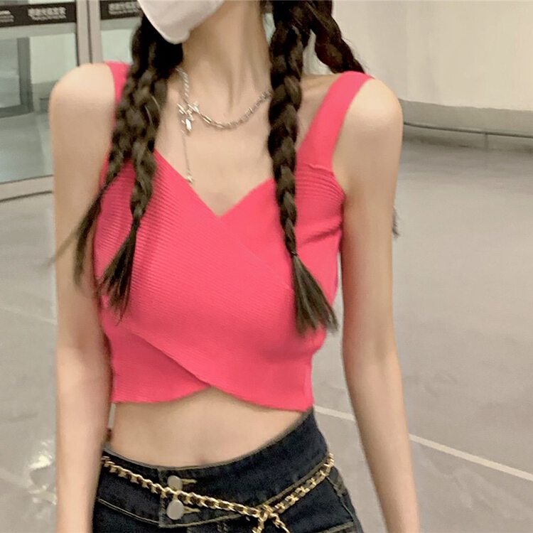 [f · P] knitted personalized women's versatile vest / suspender u026# HBx
