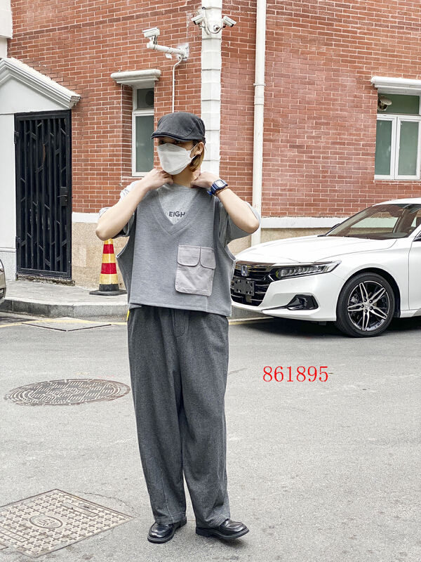 New year in early spring! [fabric] loose and versatile one pocket vest 592006# XYY