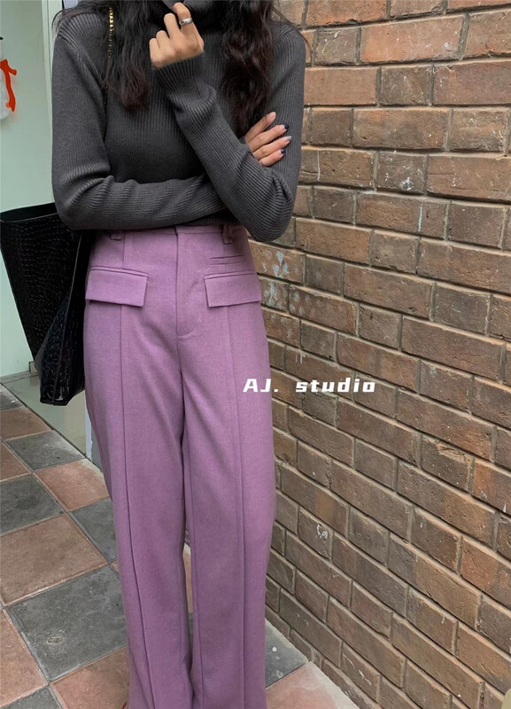 goods in stock! [AJ. Studio] Korean wide leg comfortable casual pants 7189# ll