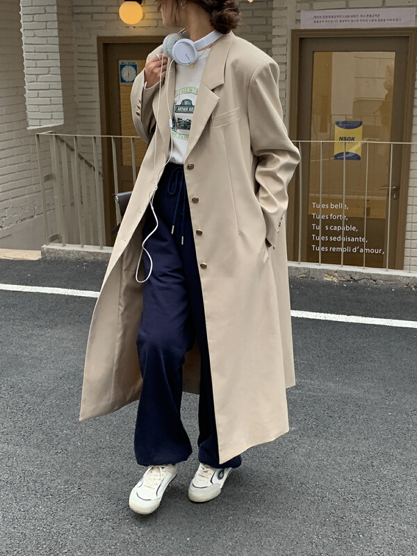 goods in stock! New year in early spring! [Hello September] single breasted loose fitting comfortable suit h2229# CLS