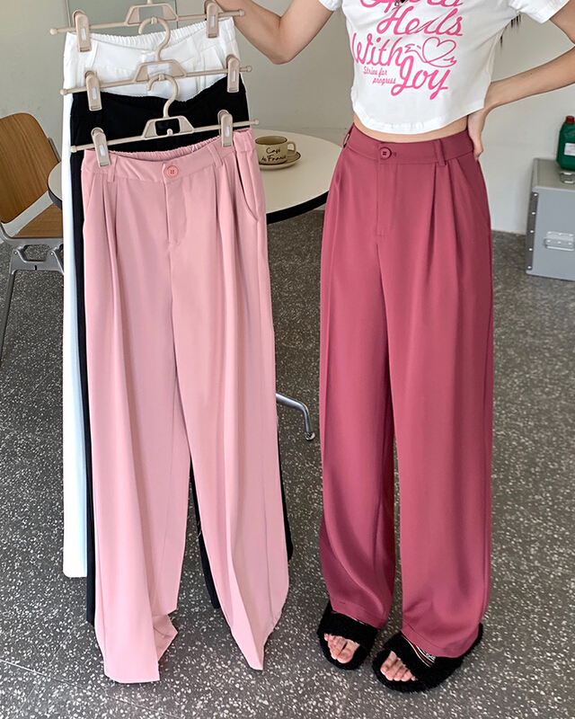 New in early summer! [timely rain] temperament versatile hanging feeling lazy loose casual pants 64179# WPL