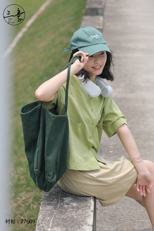 [original three element clothes] simple casual shirt 77609# XYJ