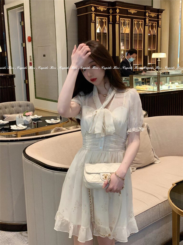 [Linna] gentle lady bandage dress 124619# zxx