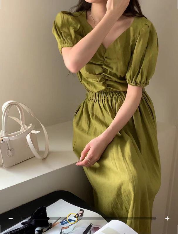 [bluepops] bubble sleeve lady temperament blouse a2343# zxl