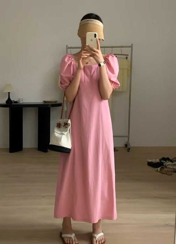 [wanna] short sleeve crimp Pullover dress 89119# cqw